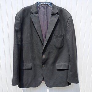 MICHAEL KORS Sport Coat Mens 46R Black Jacket 2 Button Blazer Classic Fit